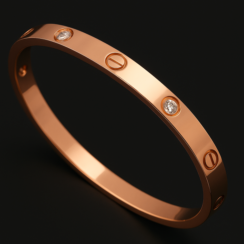 Crystal AD 18K Anti-Tarnish Bangle Kada Bracelet