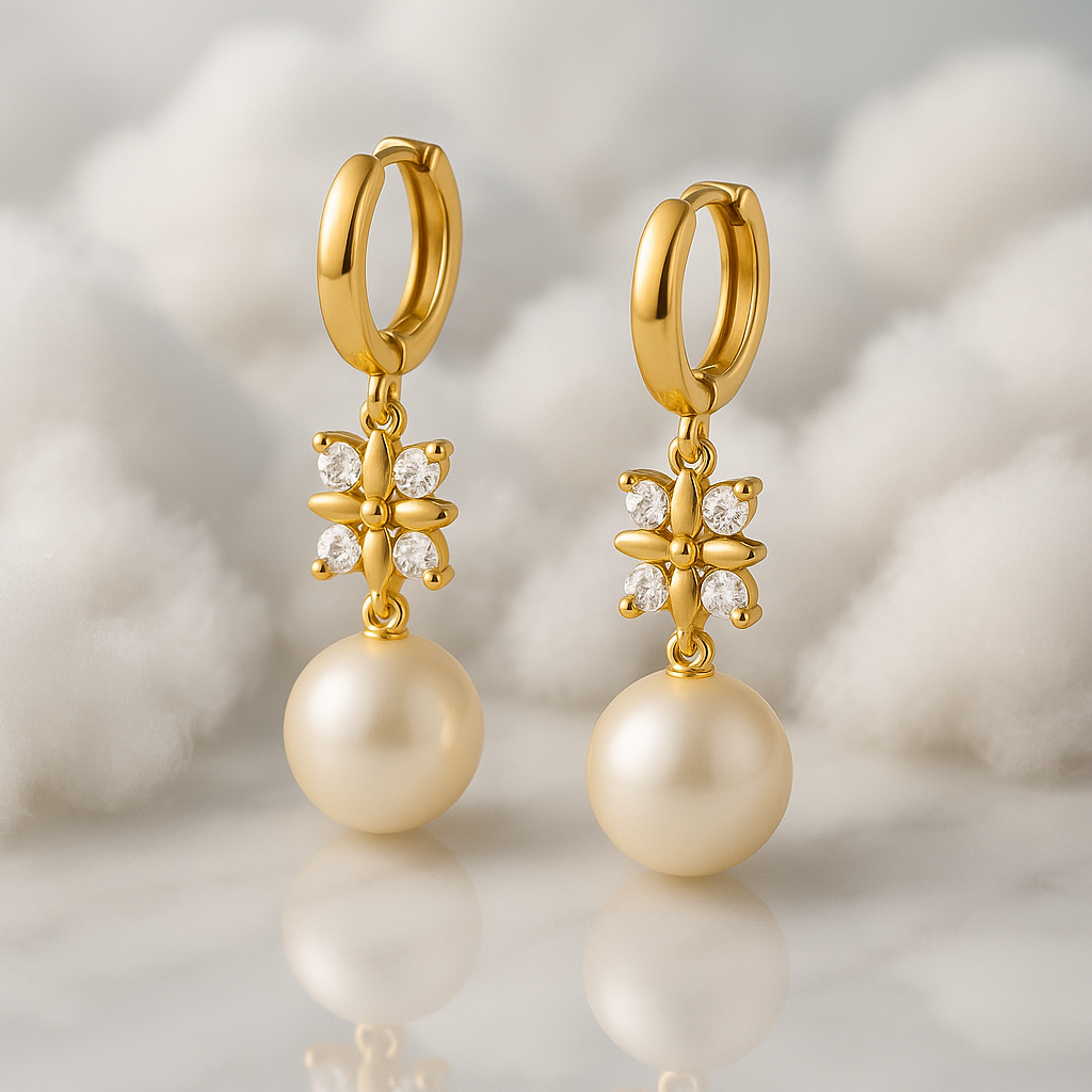 Bow Pearl Earrings