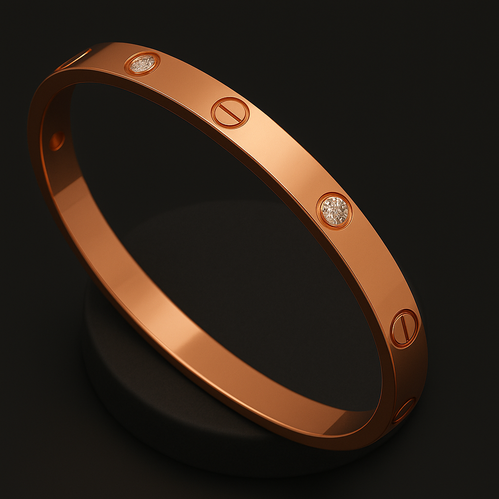 Crystal AD 18K Anti-Tarnish Bangle Kada Bracelet