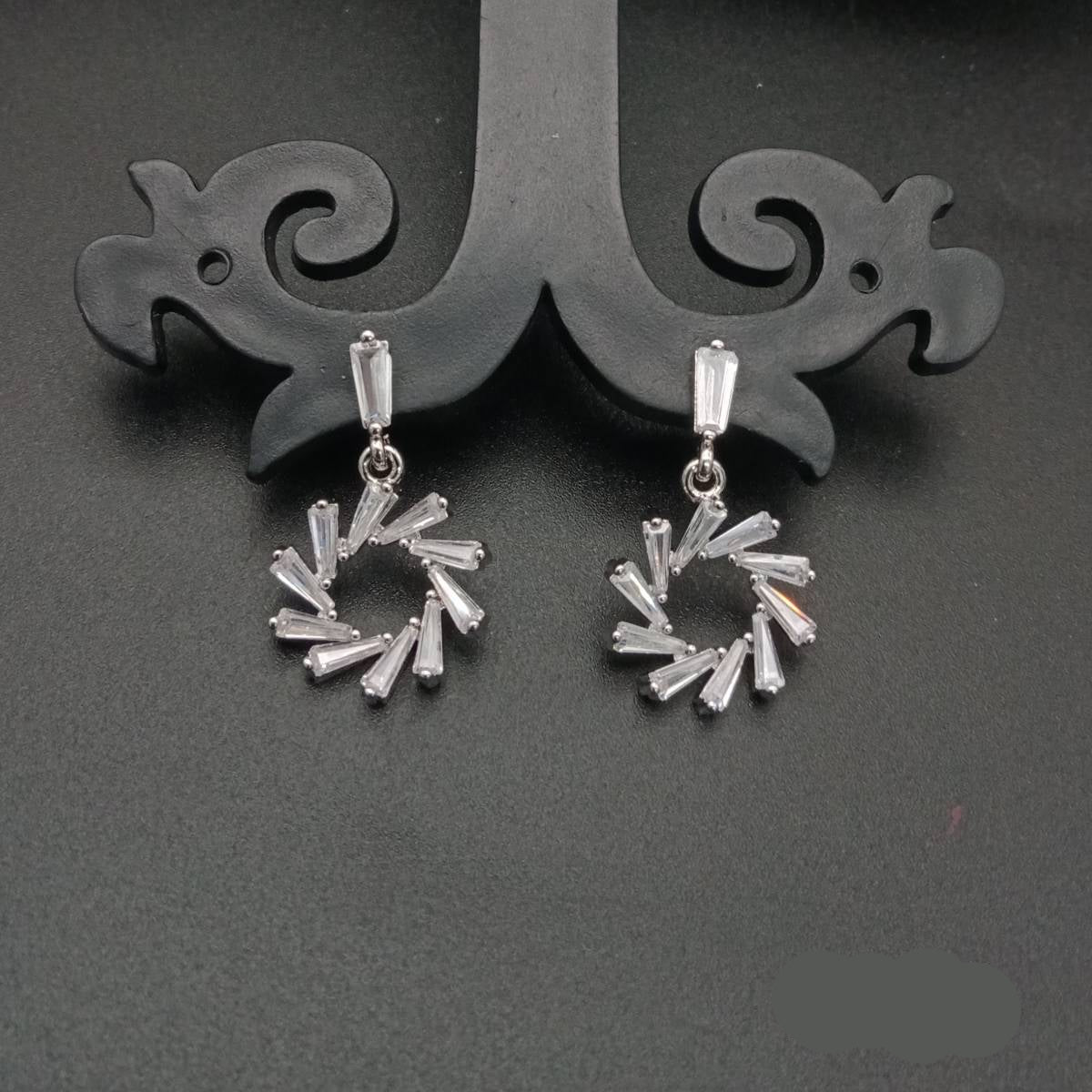 Twirl Silver Earrings