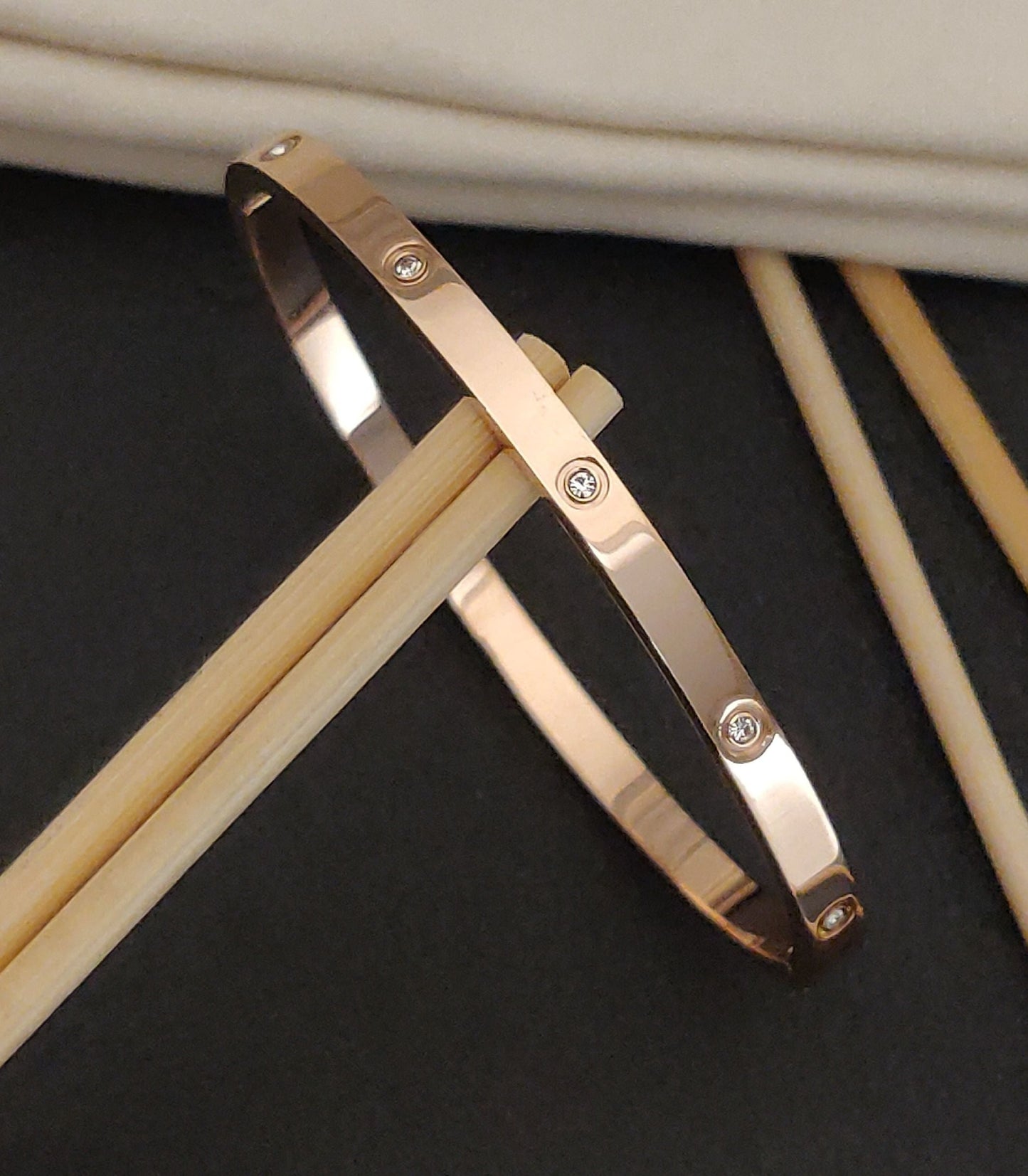 Thin 18K Anti-Tarnish Bangle Kada Bracelet