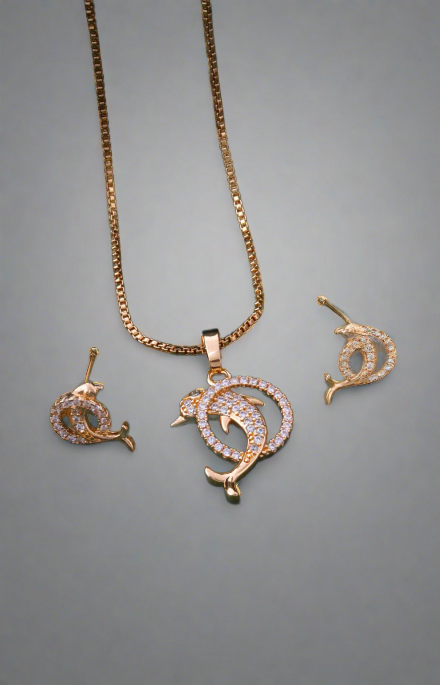 Embellished Dolphin Pendant
