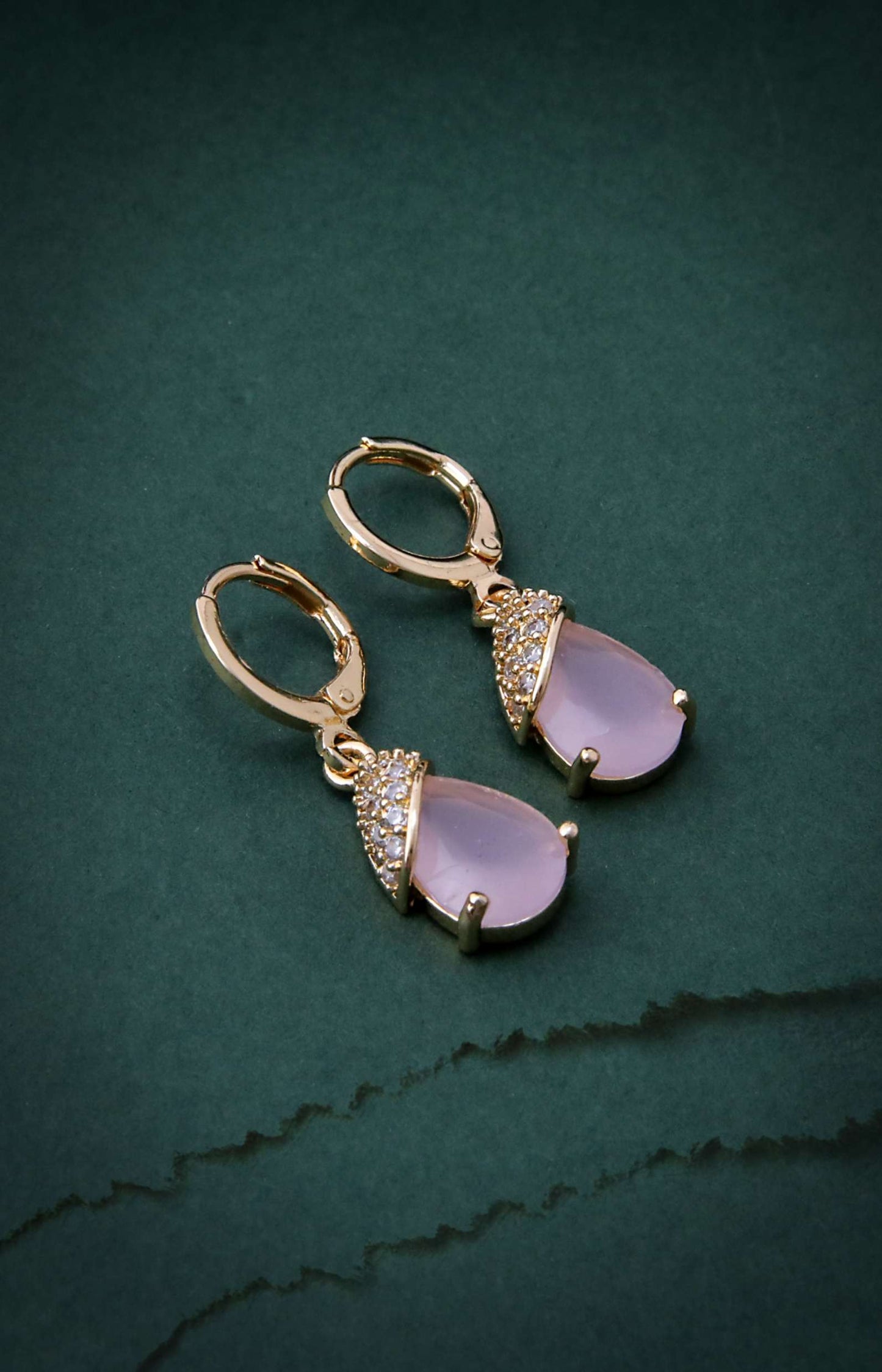 Pink Anti Tarnish Earrings