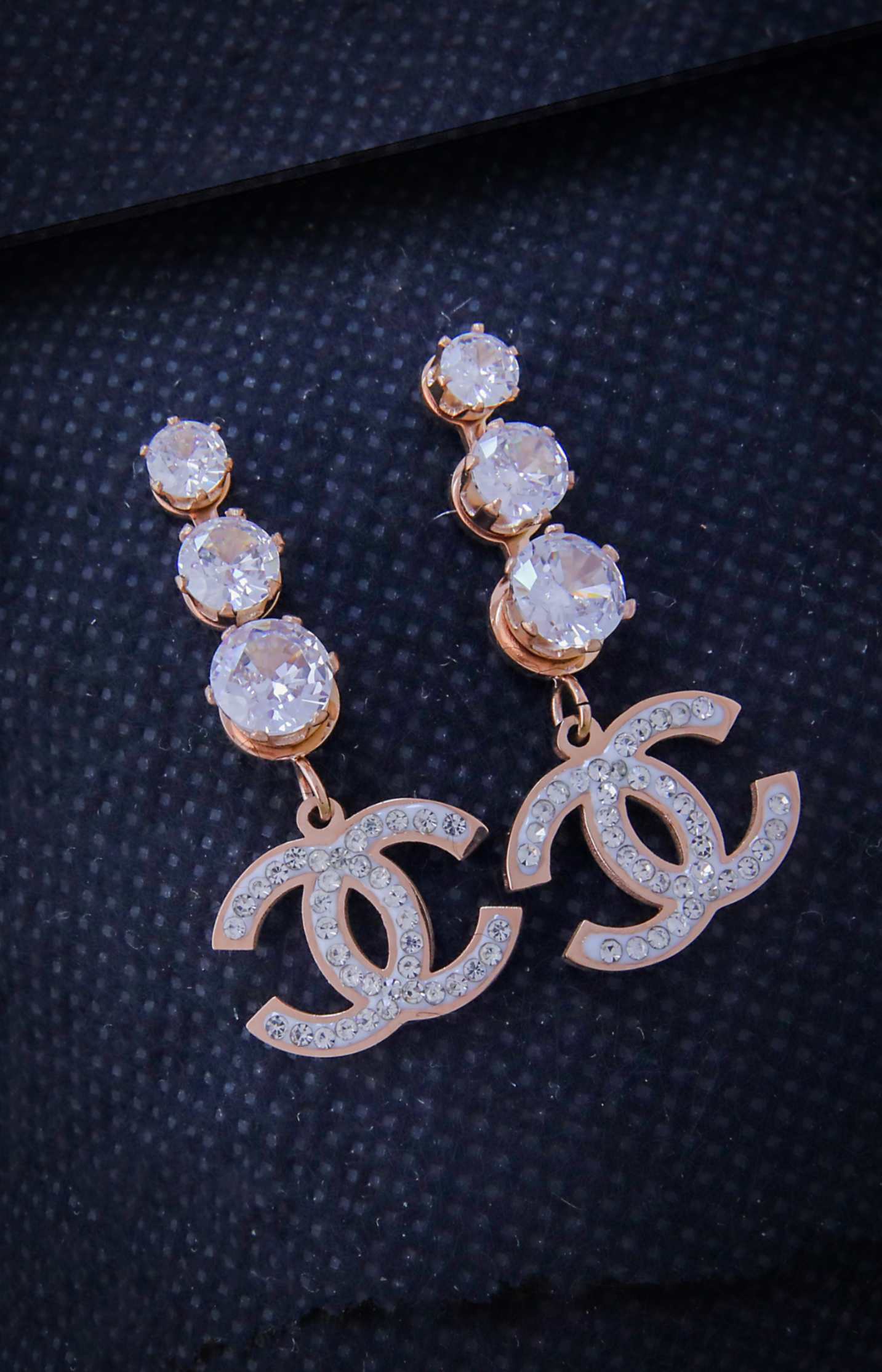 Embellished Chanel Earrings