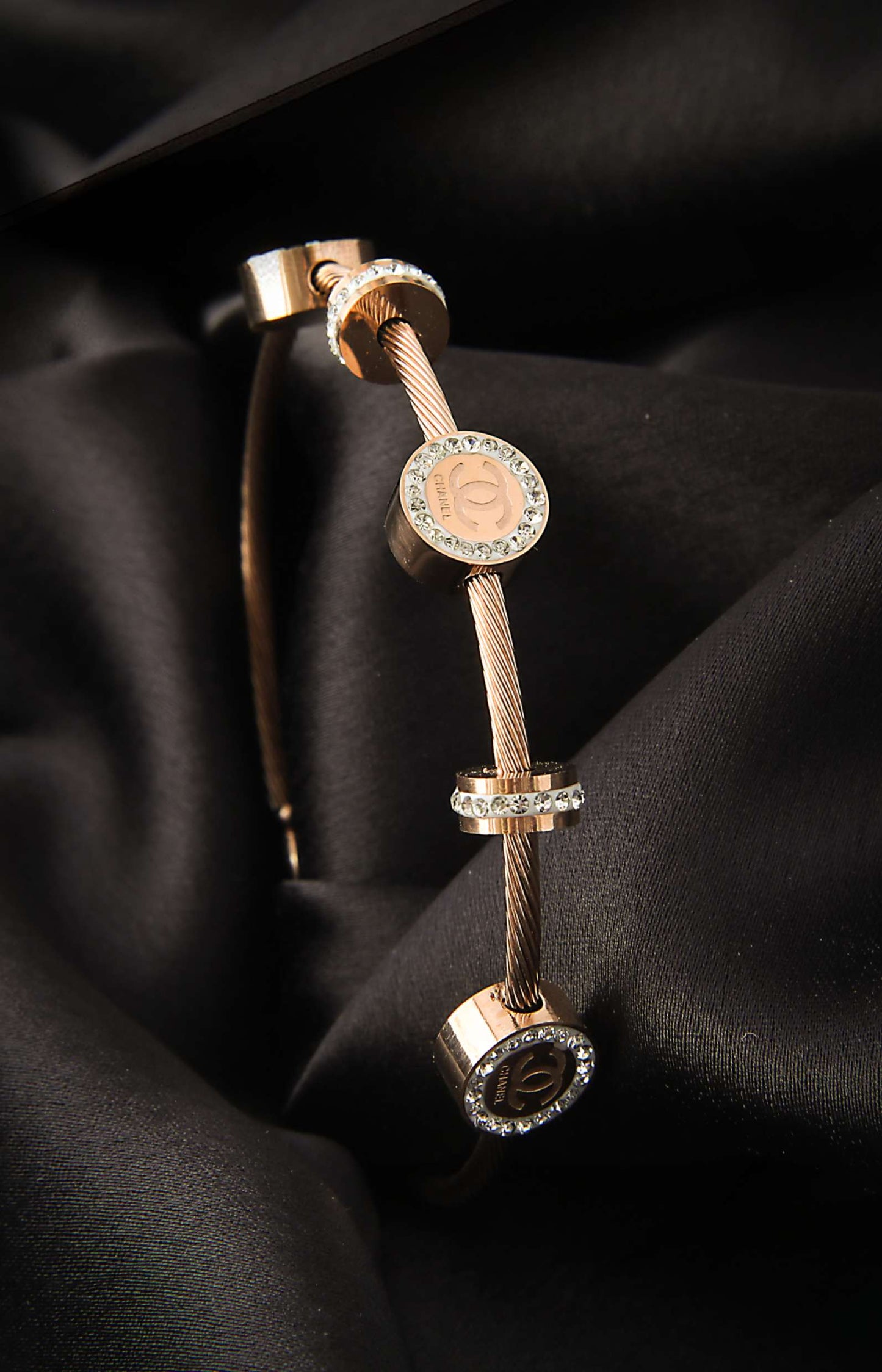 Chanel 18K Anti-Tarnish Bangle Kada Bracelet