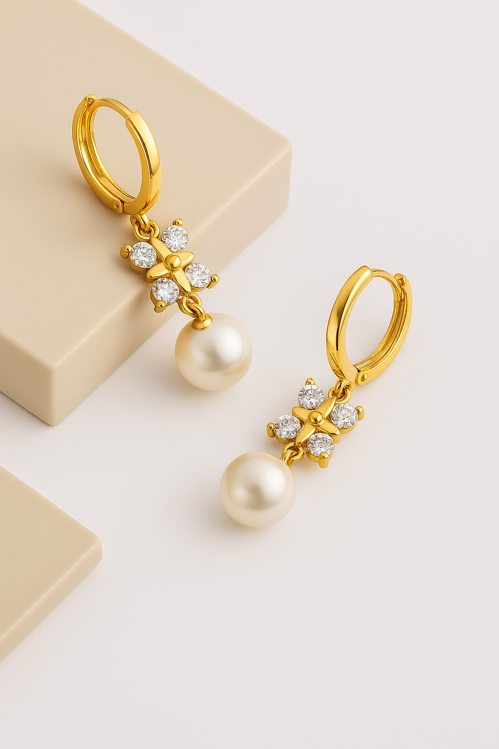 Bow Pearl Earrings