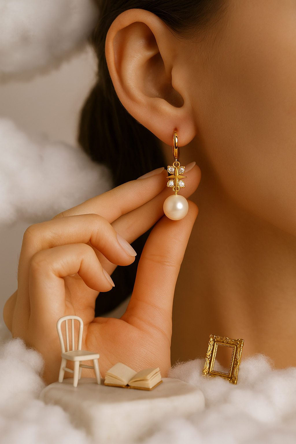 Bow Pearl Earrings