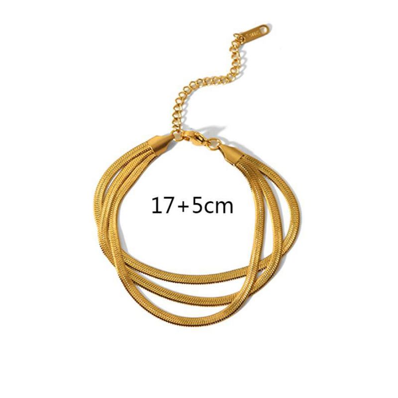 Umina Snake Bone Chain Necklace Set & Bracelet