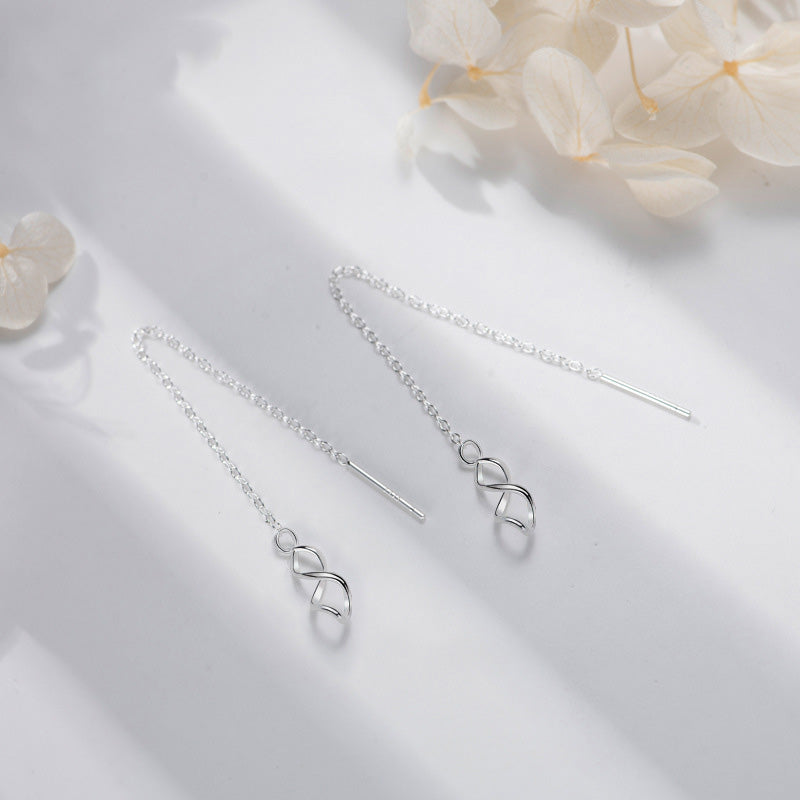 Wavy S925 Sterling Silver Earrings
