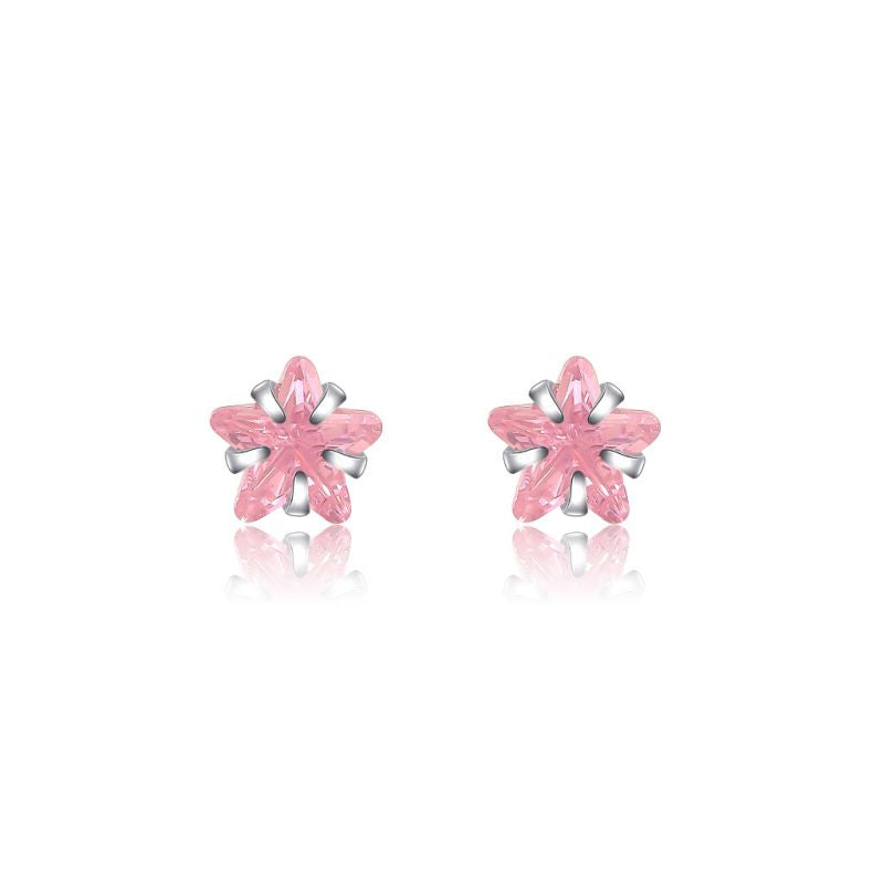 Star Zircon Diamond 925 Sterling Silver Earrings
