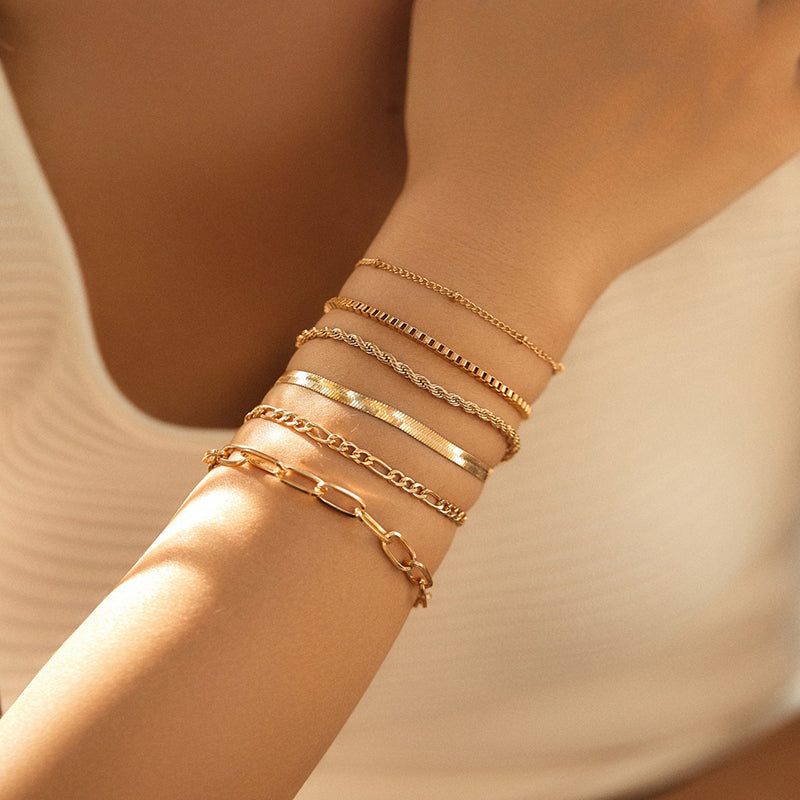 Link Me Later Chain Bracelet Set