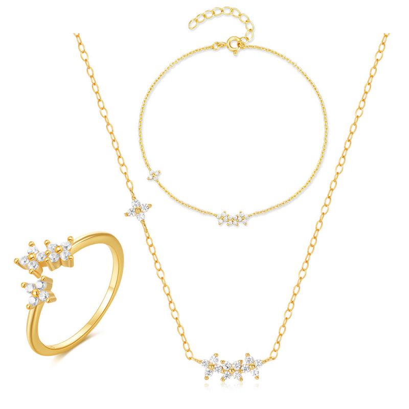 Ivy 925 Sterling Silver Necklace Set