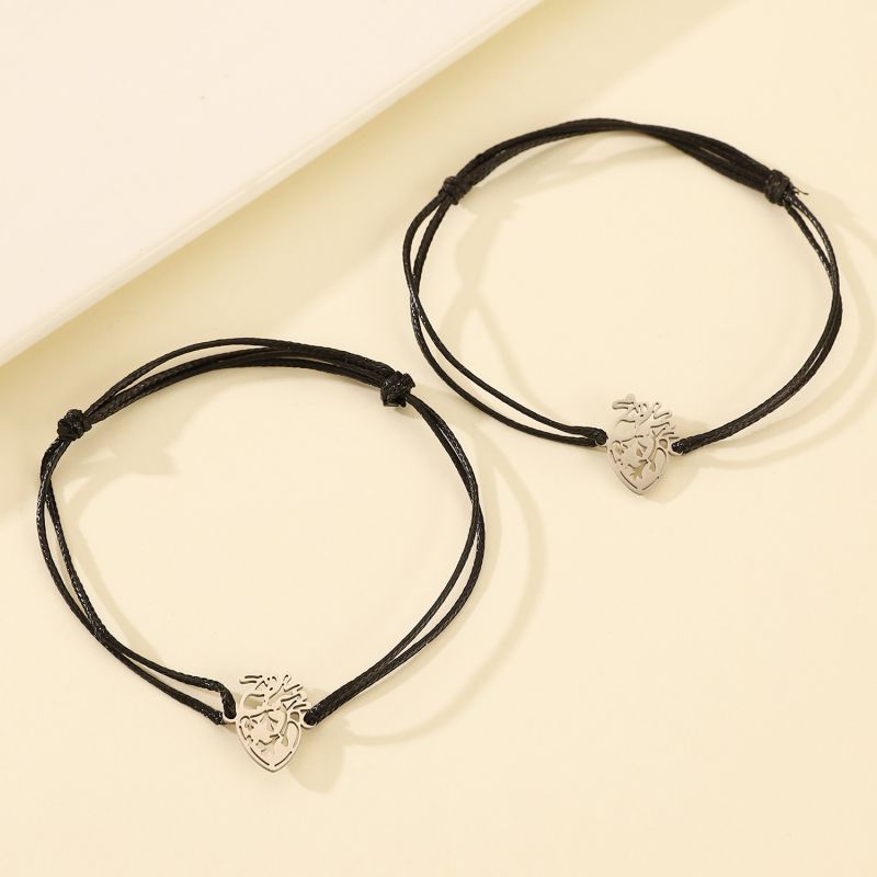 Hearts & Angels Couple Bracelet