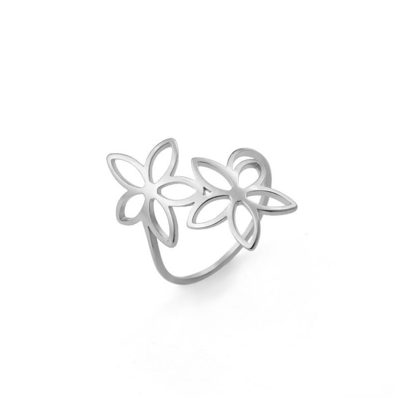 Twin Daisy Blooms Ring