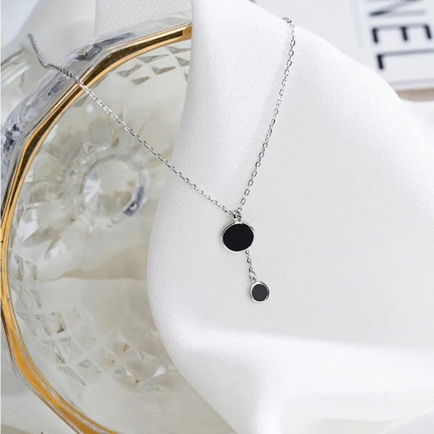 Layered Black Neckpiece