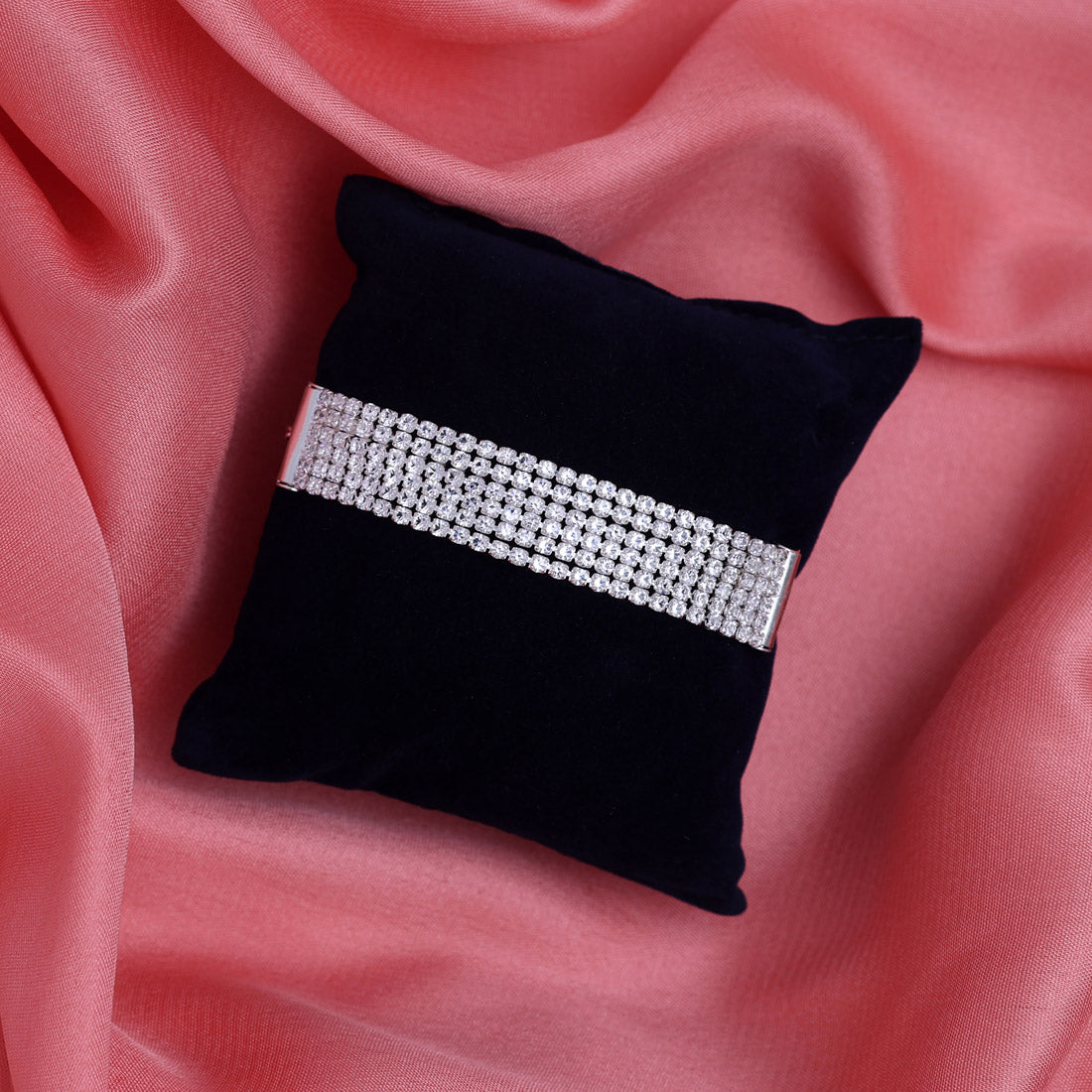 Silver Rhinestone Bracelet
