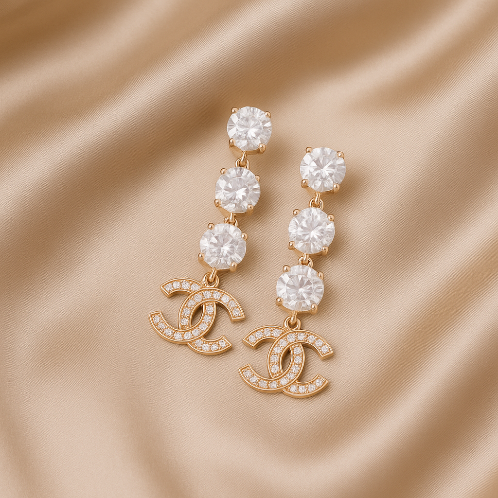 Embellished Chanel Earrings