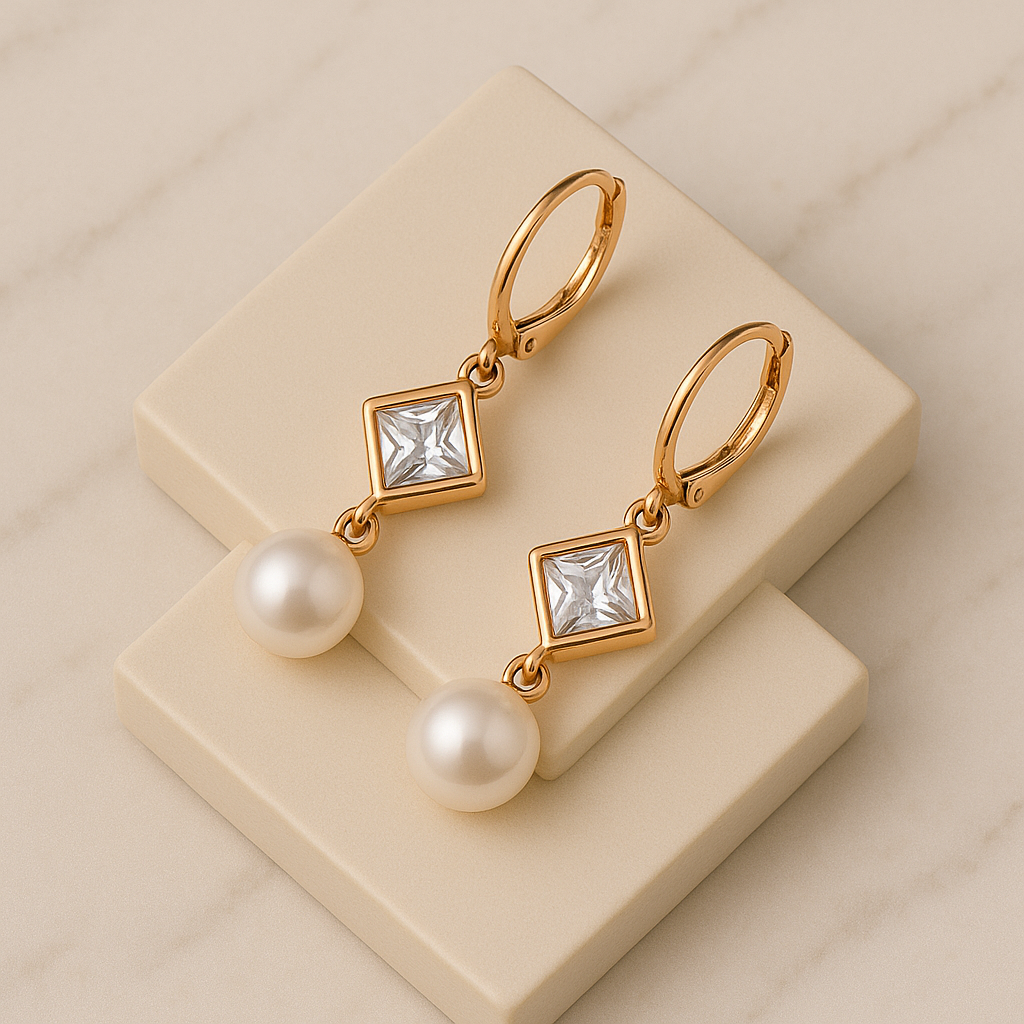 Dangle Pearl Earrings