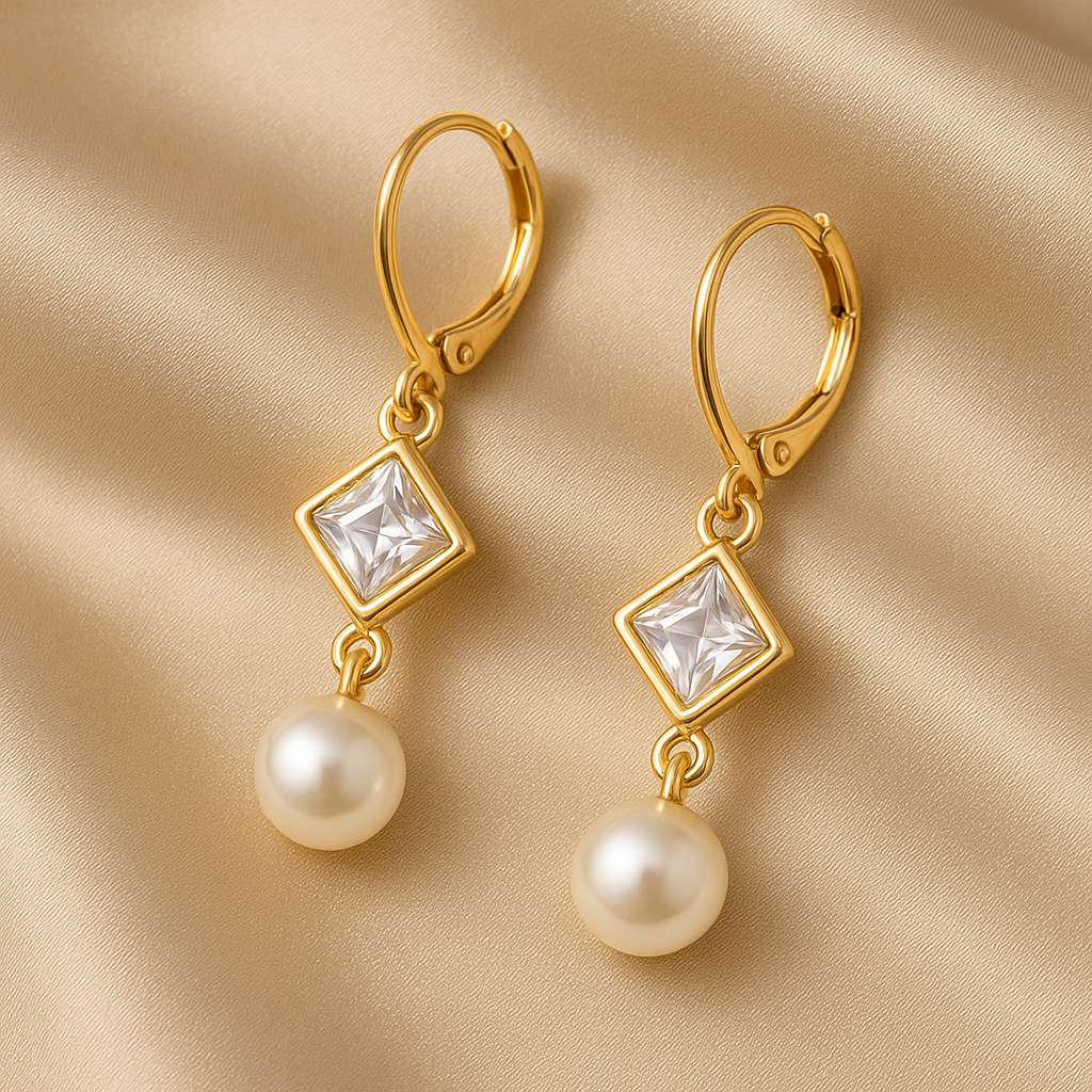 Dangle Pearl Earrings