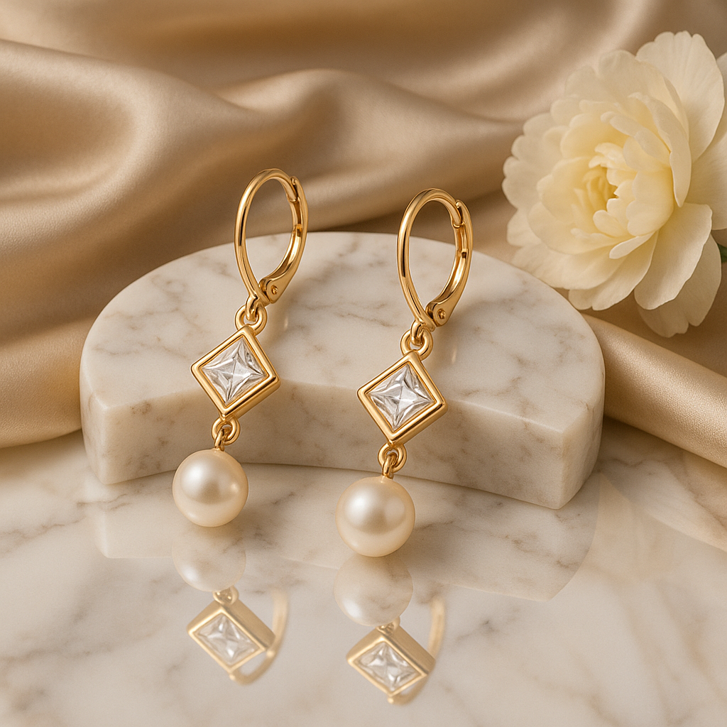 Dangle Pearl Earrings