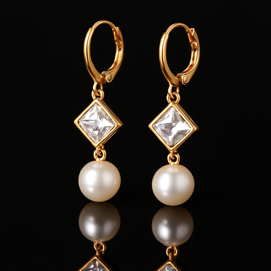 Dangle Pearl Earrings