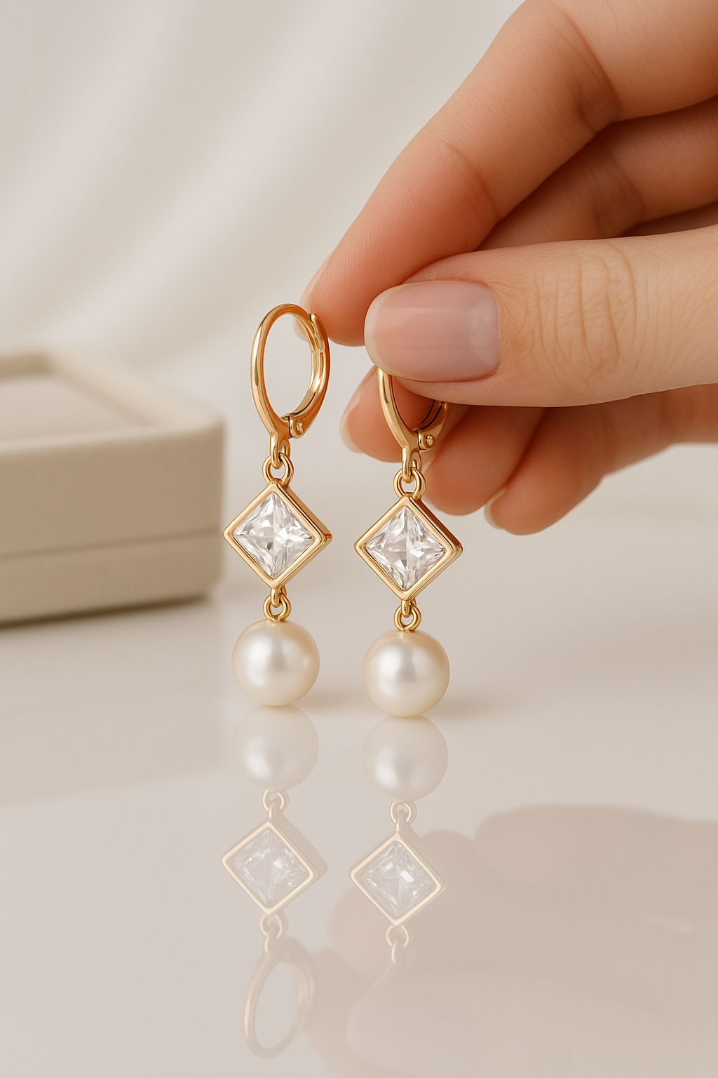 Dangle Pearl Earrings