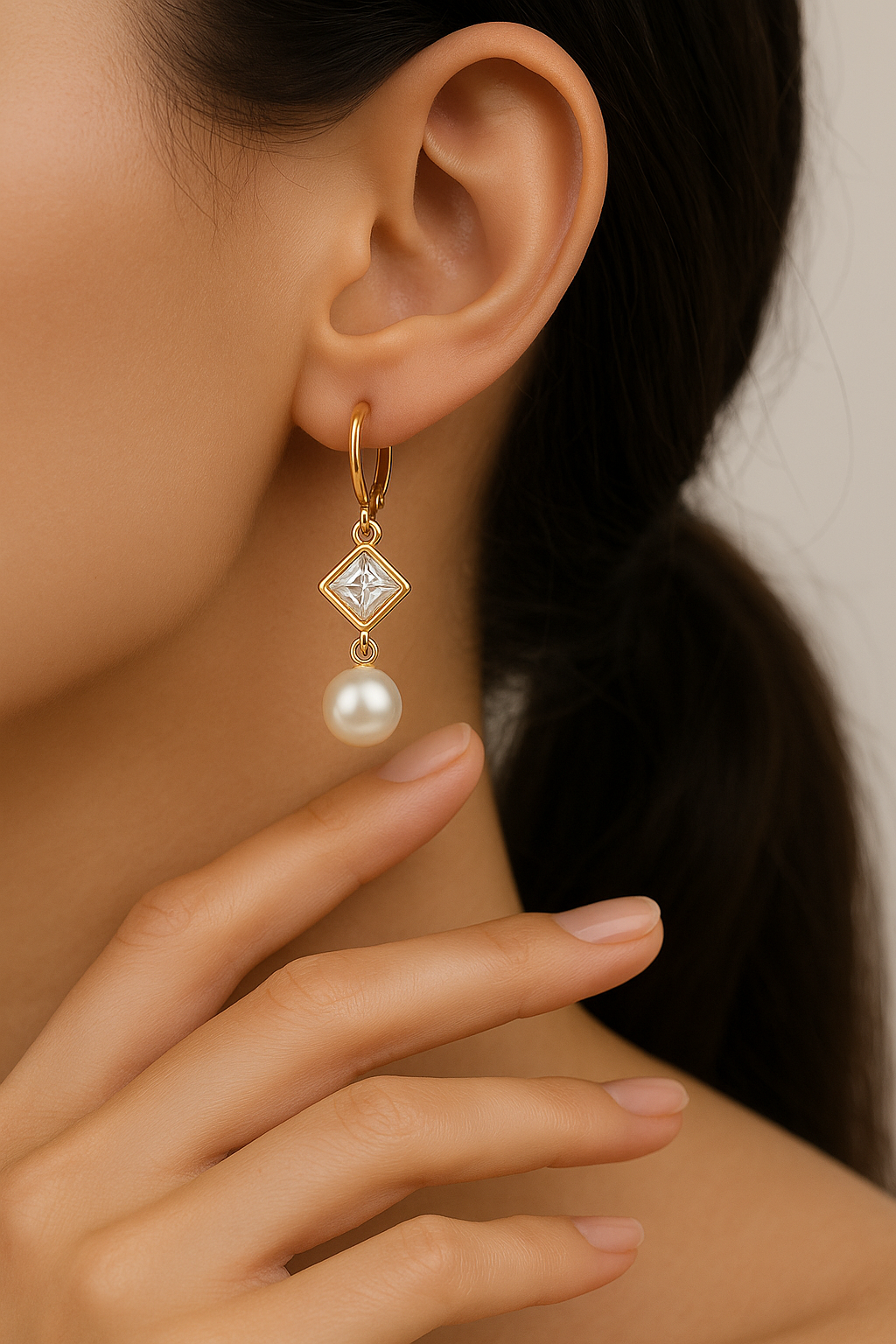 Dangle Pearl Earrings