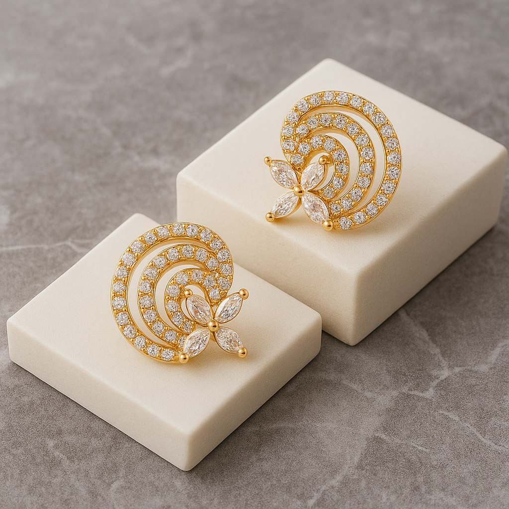 Zaria Shell Stud Earrings