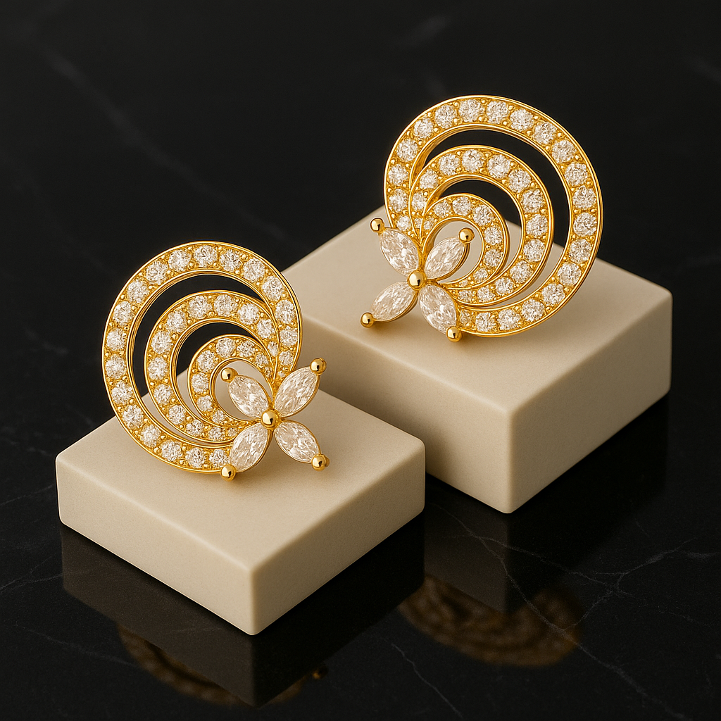 Zaria Shell Stud Earrings