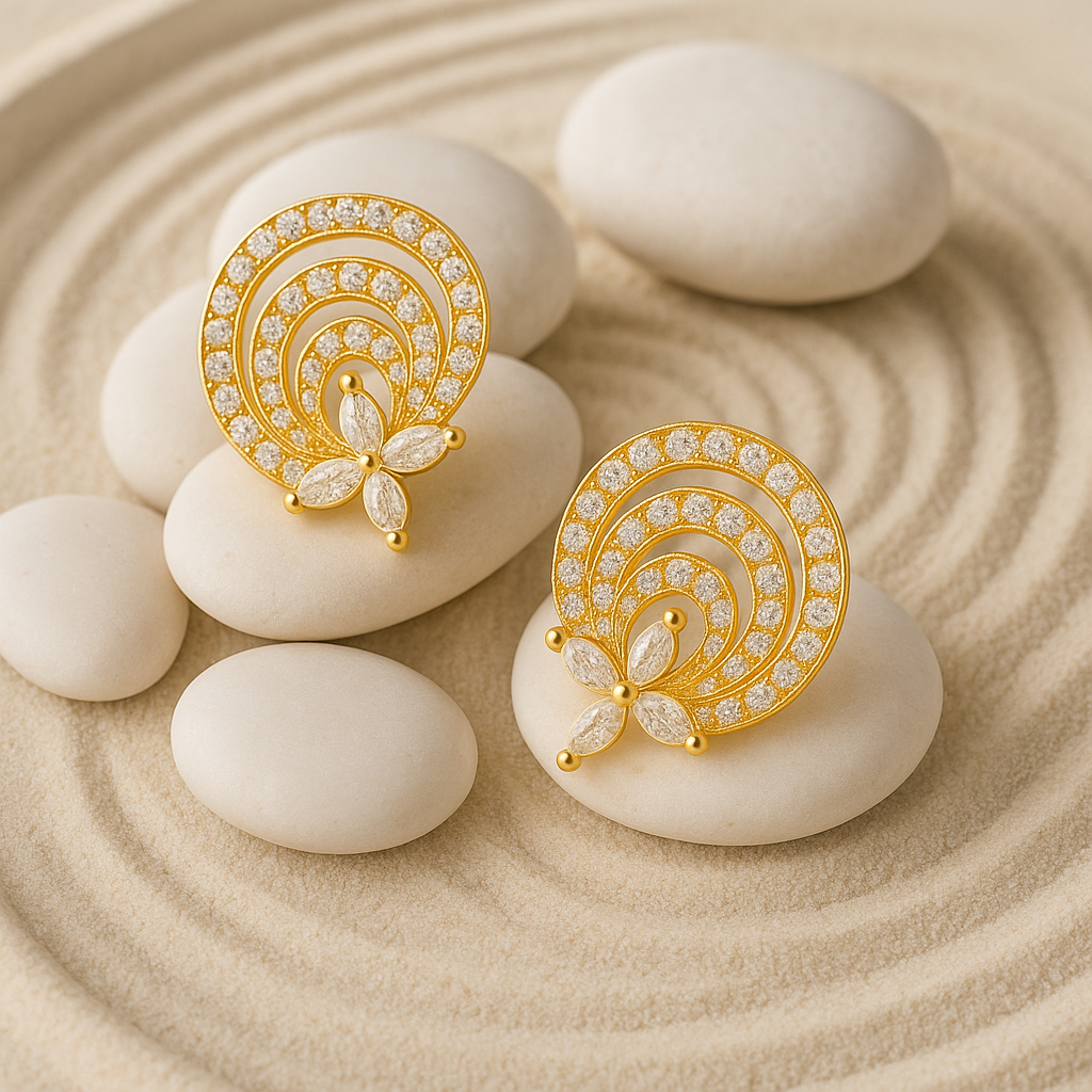 Zaria Shell Stud Earrings