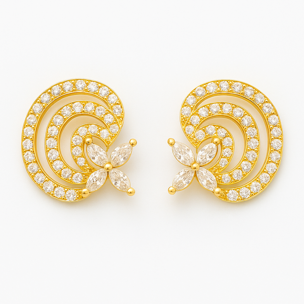 Zaria Shell Stud Earrings
