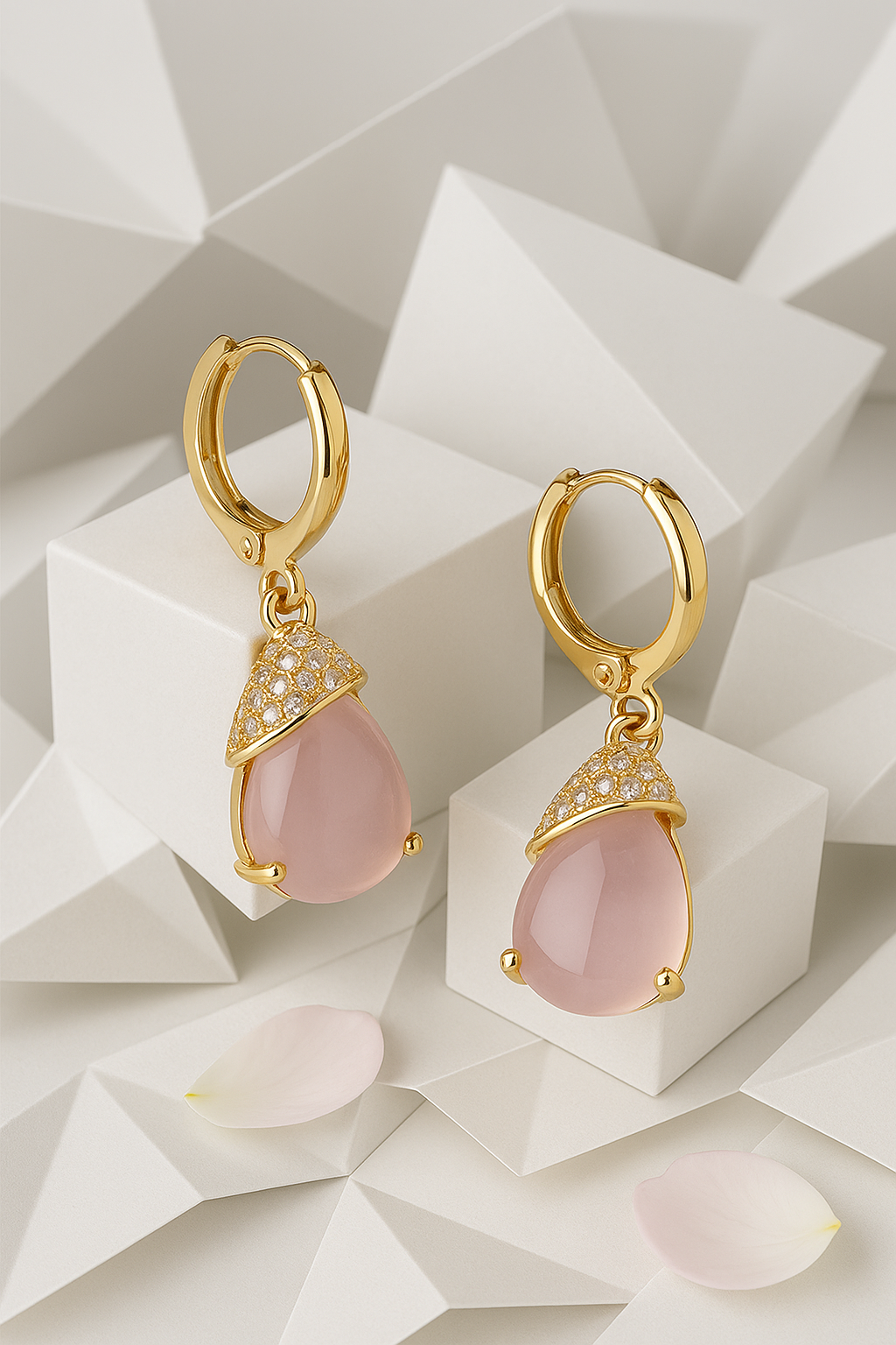 Pink Anti Tarnish Earrings