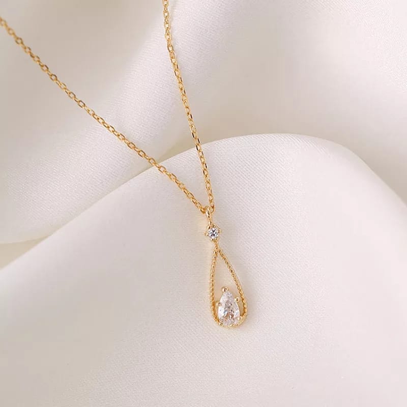 Tear-Drop White Stone Neckpiece