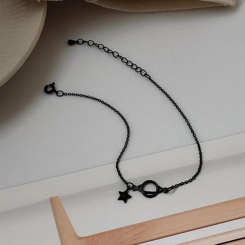Sun and Star Black Bracelet