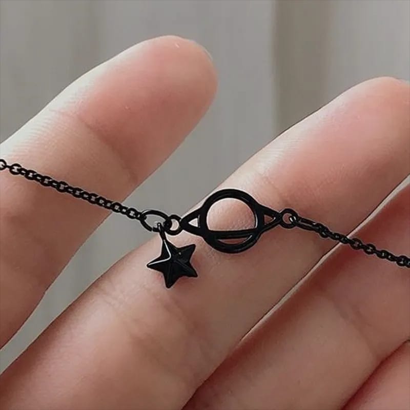Sun and Star Black Bracelet