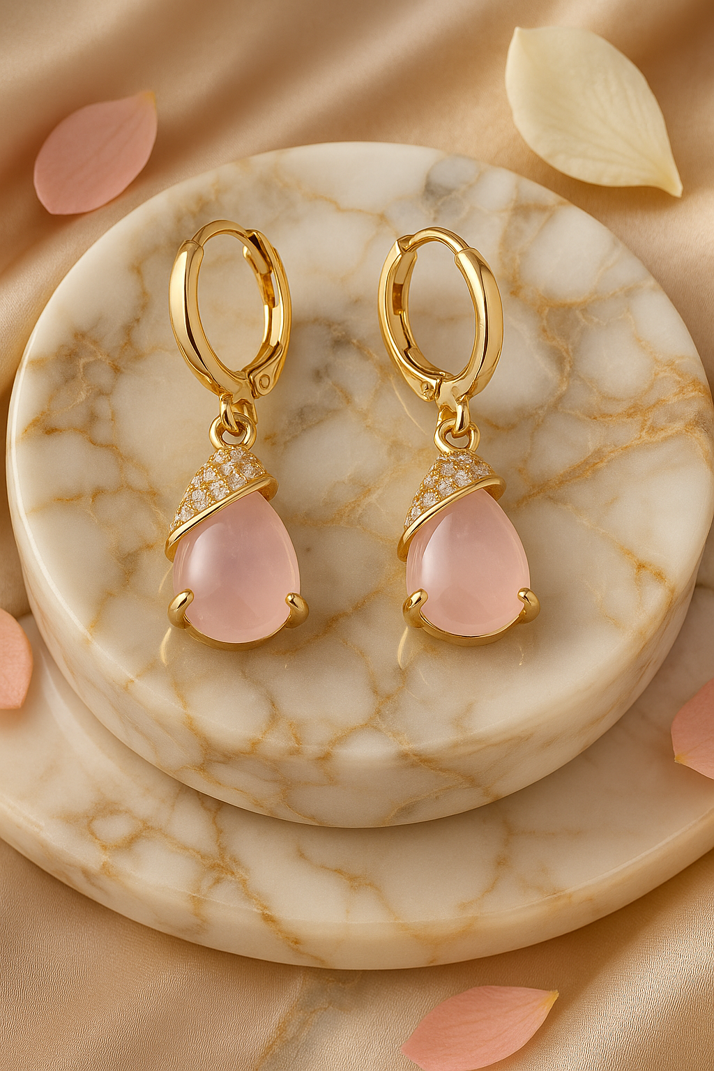 Pink Anti Tarnish Earrings