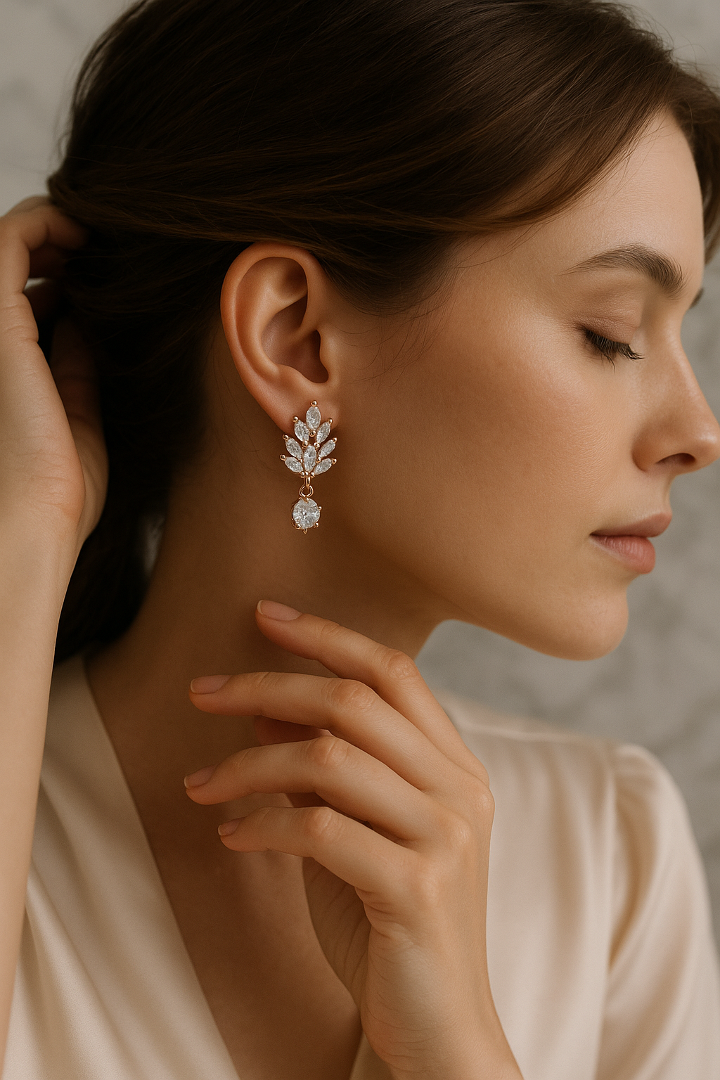 Glistening Gold Earrings