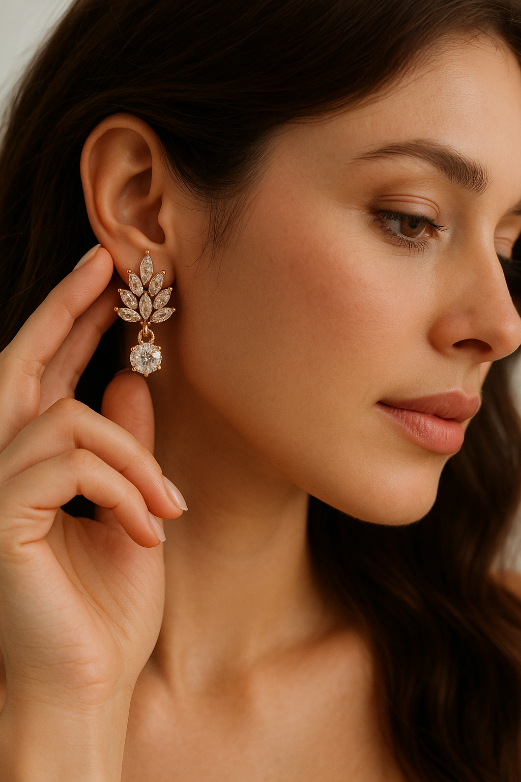 Glistening Gold Earrings