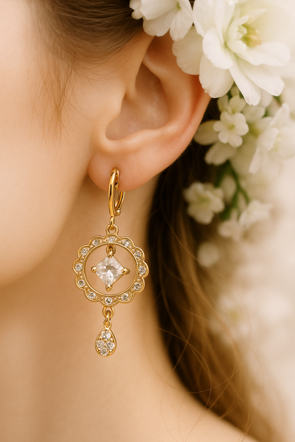 Moons Anti Tarnish Earrings
