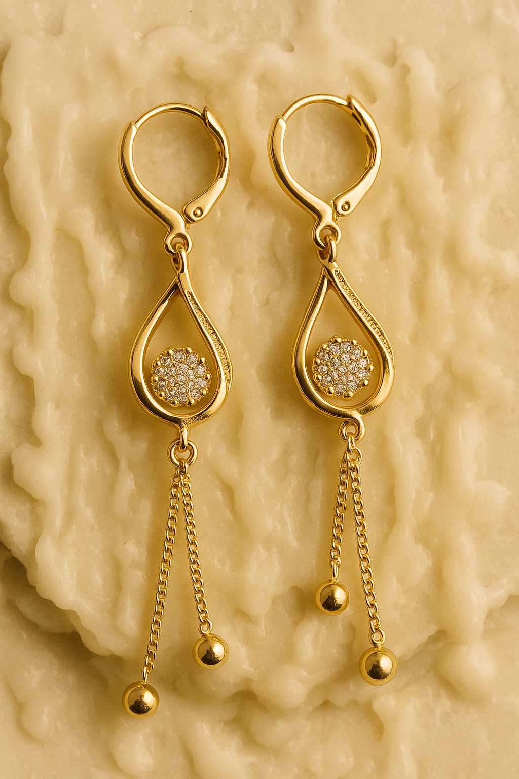 Anti Tarnish Long Earrings