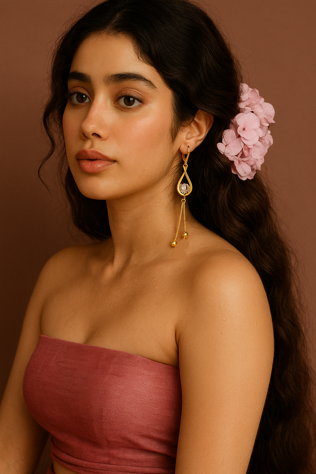 Anti Tarnish Long Earrings