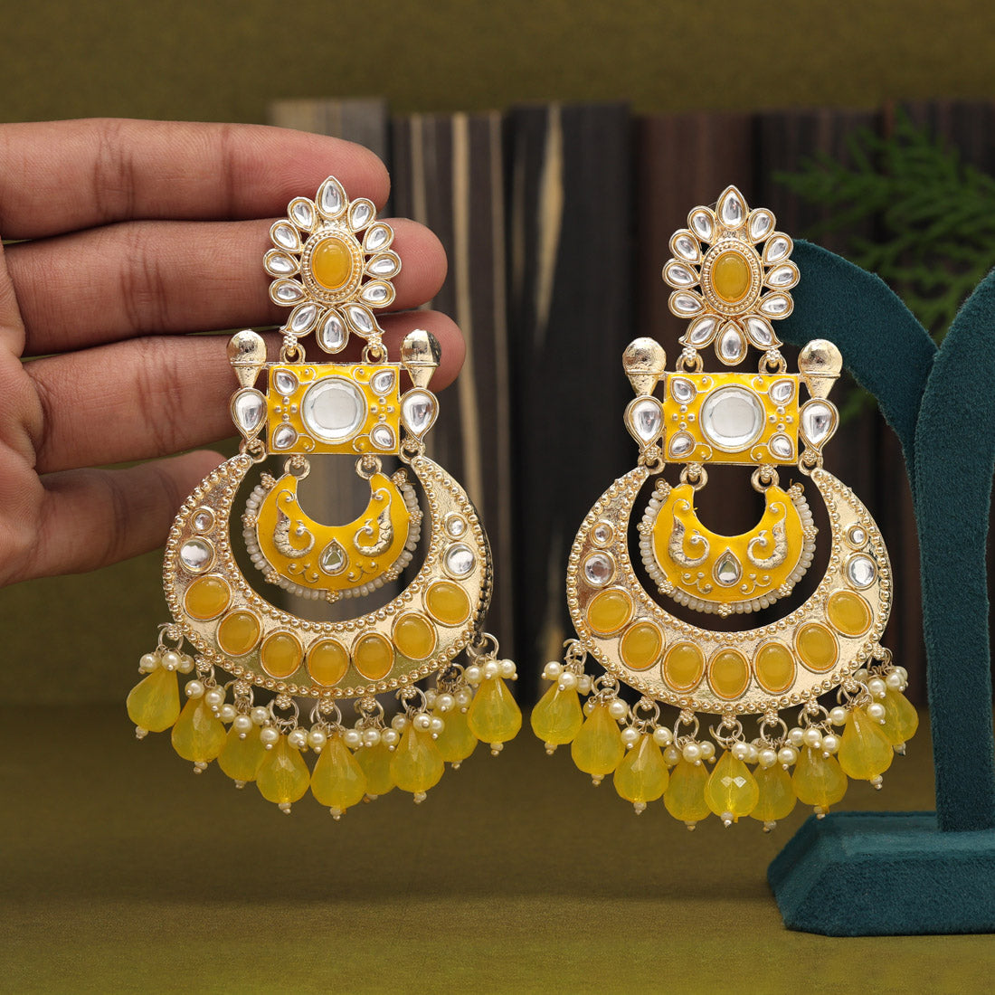 Kanaka Kundan Earrings