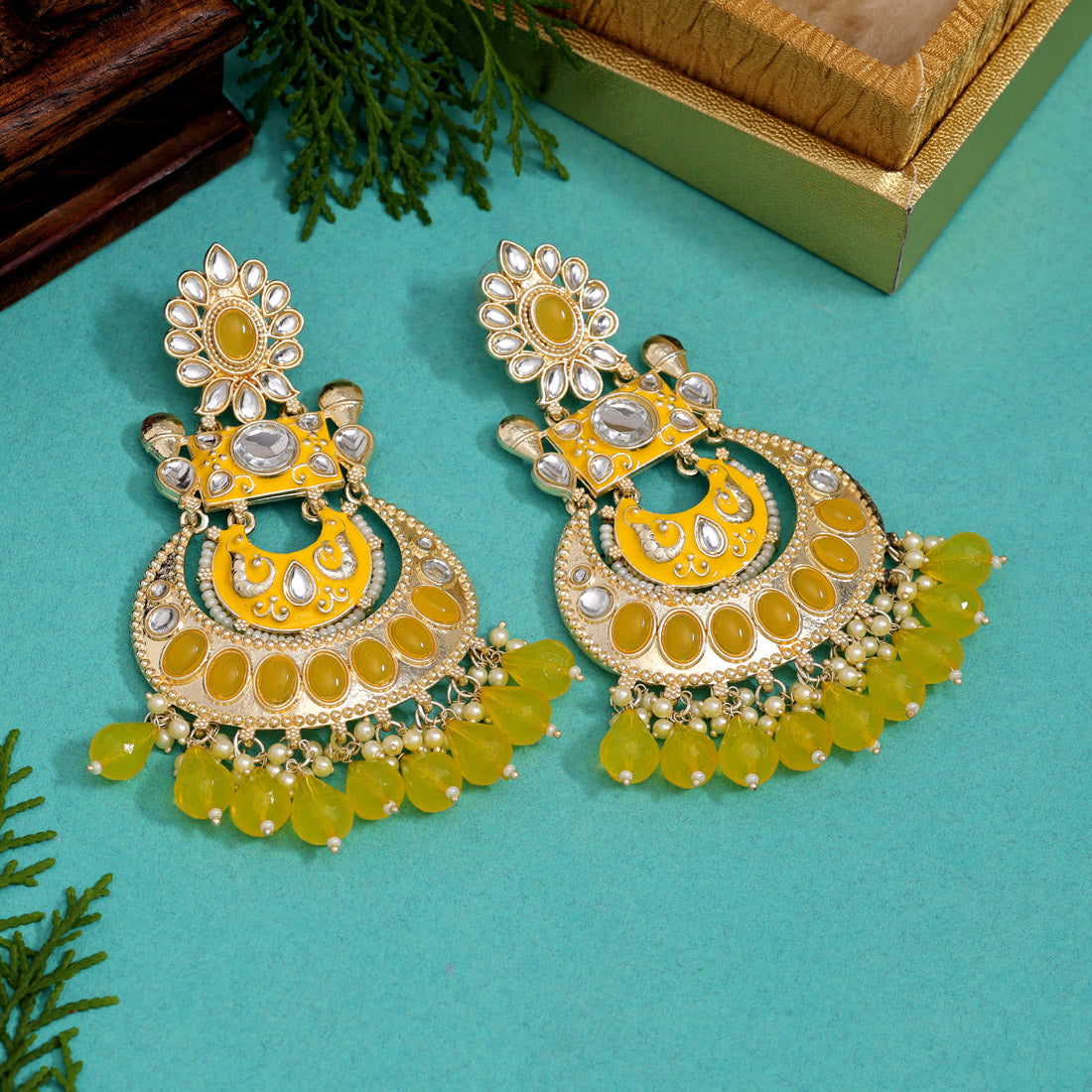 Kanaka Kundan Earrings