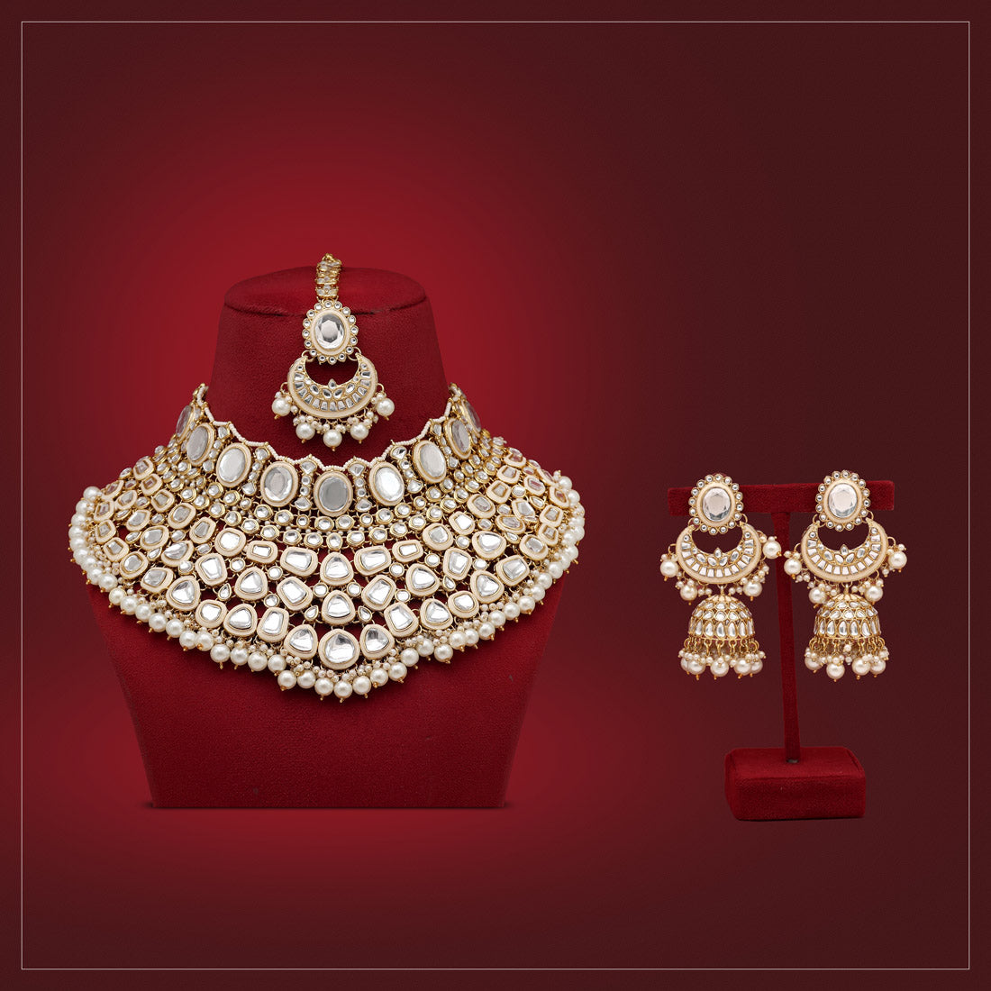 Sarovar Statement Kundan Necklace Set