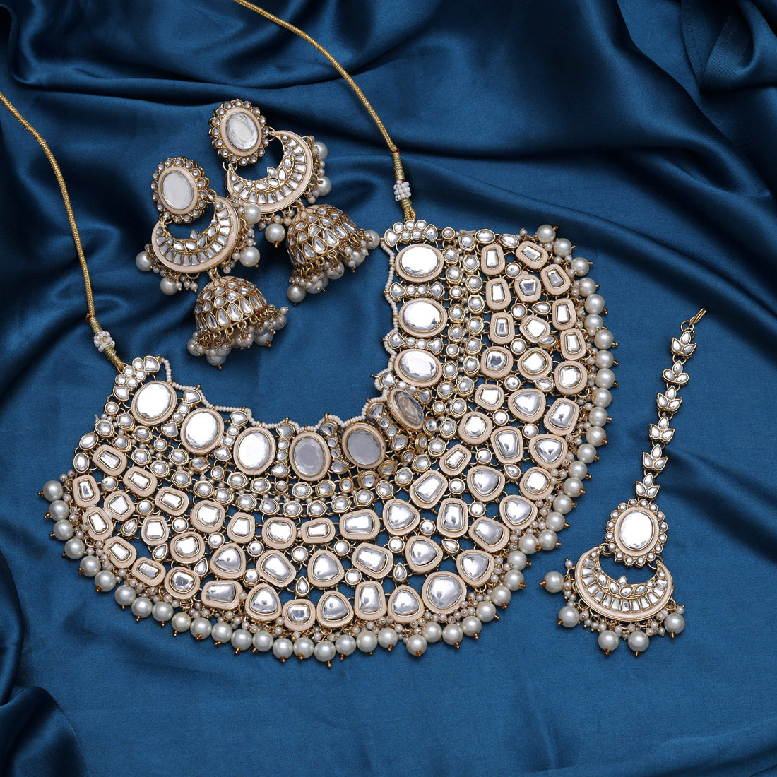 Sarovar Statement Kundan Necklace Set