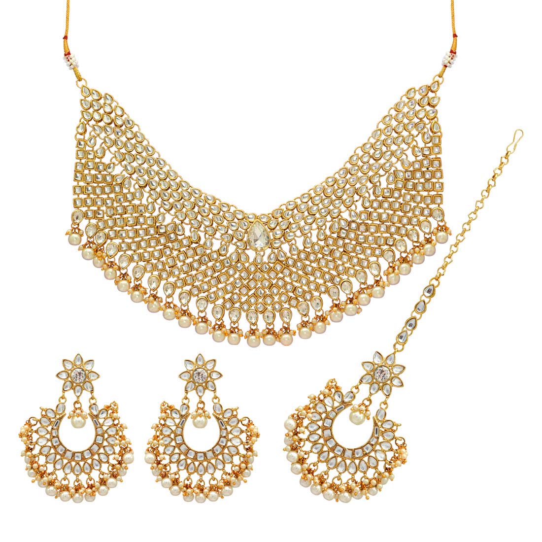 Nirvana Statement Kundan Necklace Set