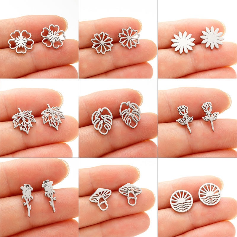 Blooming Fortune Stud Earrings