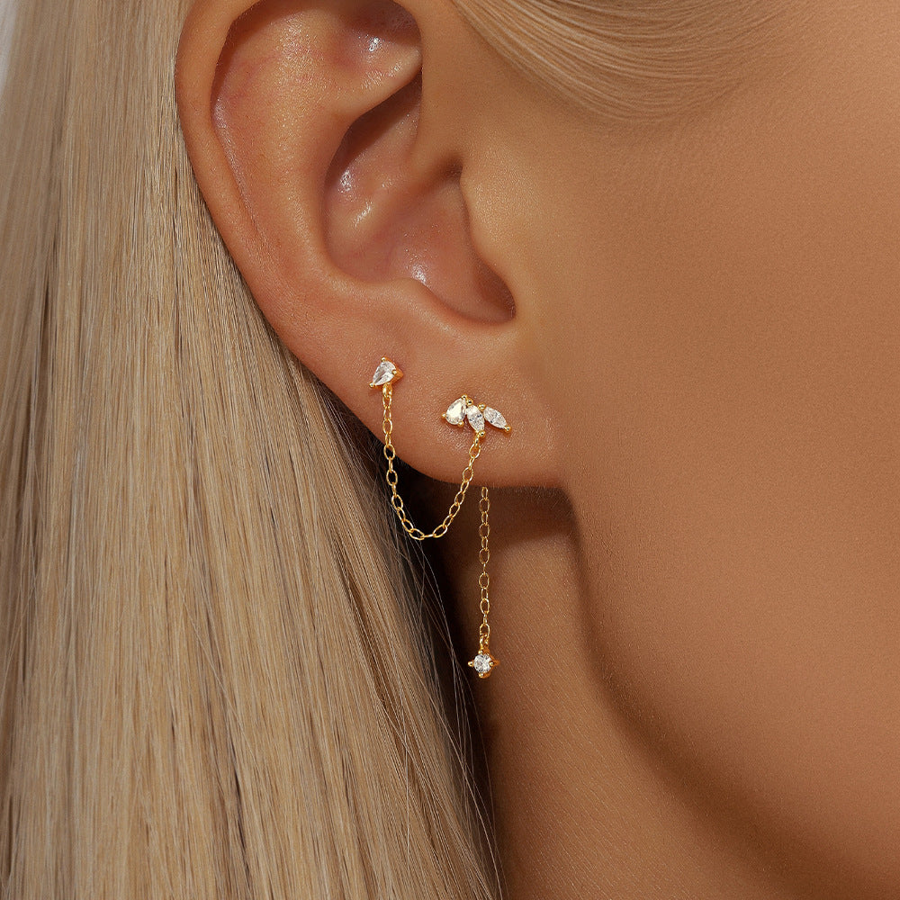 Nova Luxe Ear Chain Cuff ( S925 Sterling Silver )