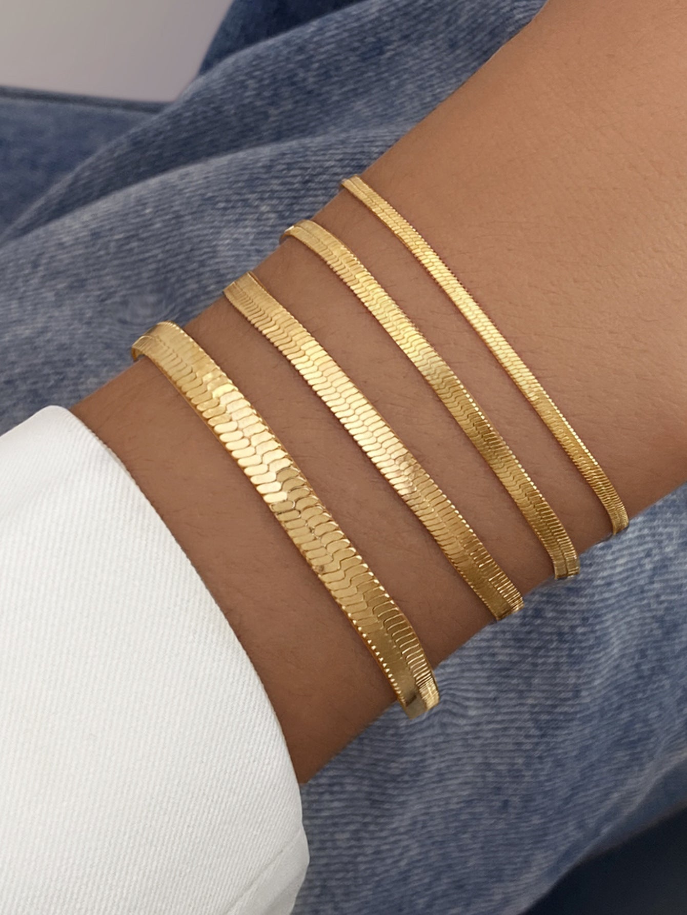 Golden Venom Quartet Bracelet Set