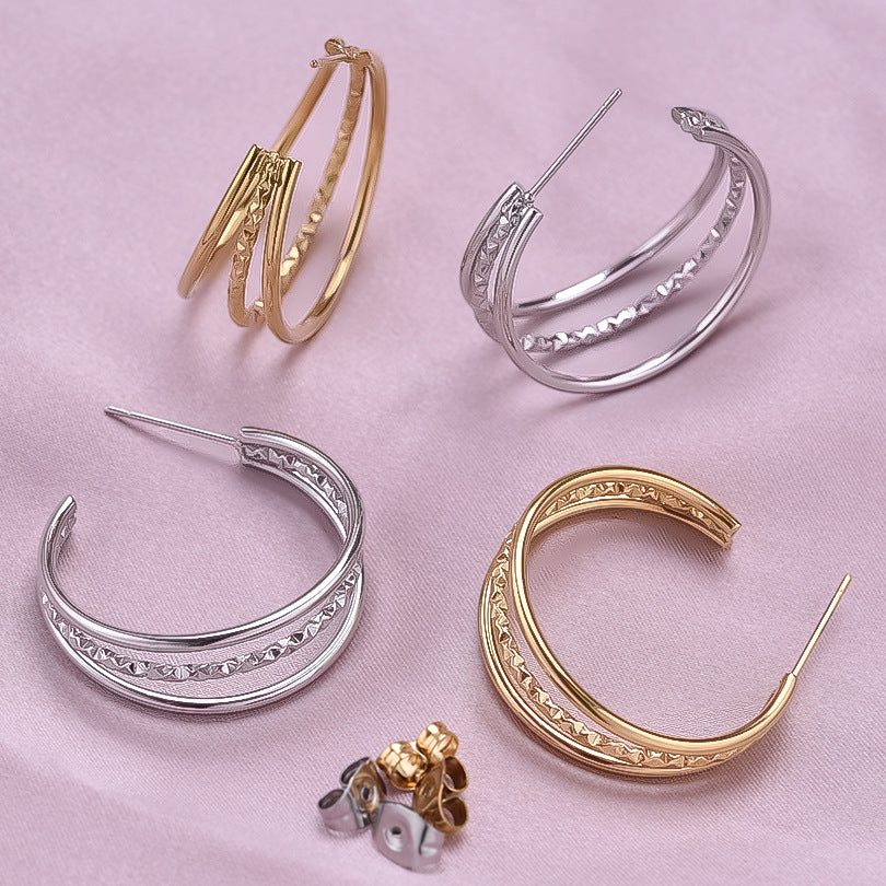 Diora Twine Hoops